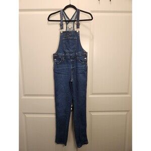 Universal Thread Women's 2 Denim Full Length Overalls Coverall JumpsuitInseam 29